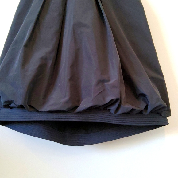BCBGMaxAzria Blue Sapphire Knit Dress Taffeta Bubble Skirt with pockets Size S - Picture 5 of 8